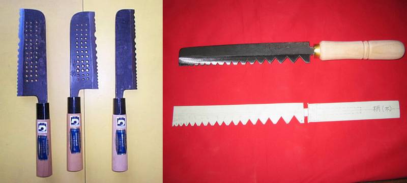 竹細工の道具 面取り包丁